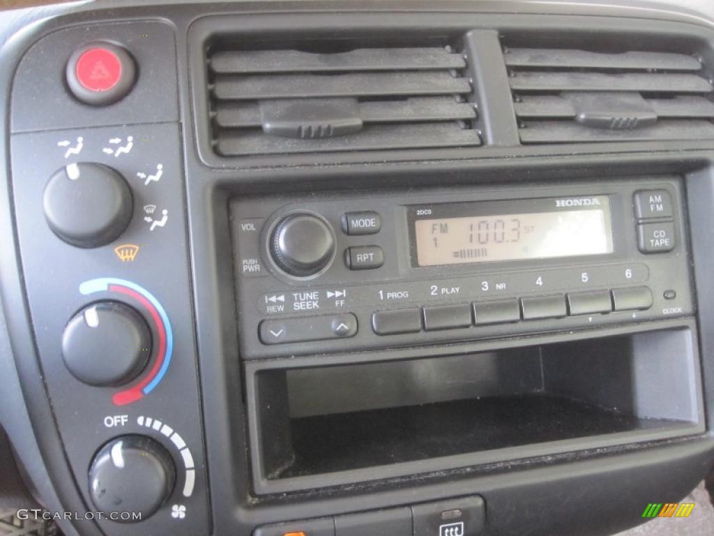 1999 Civic CX Coupe - Vogue Silver Metallic / Gray photo #9