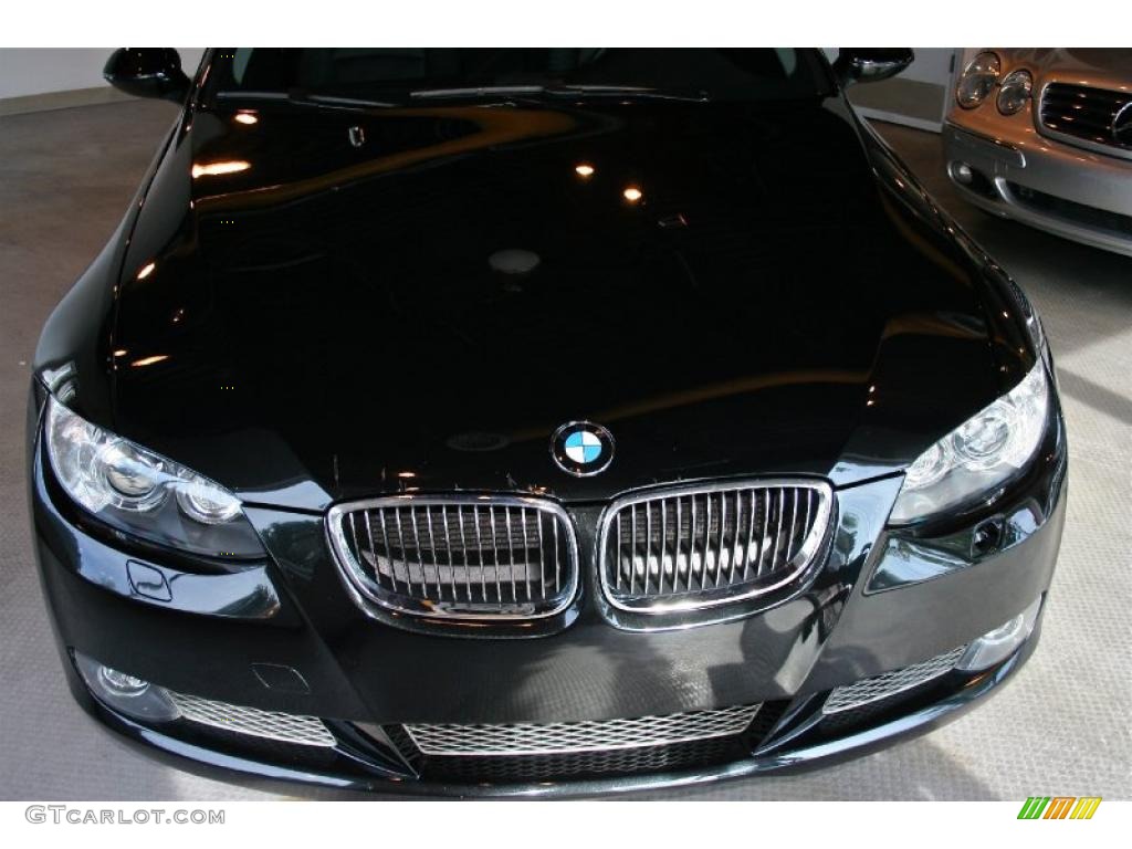 2007 3 Series 335i Coupe - Black Sapphire Metallic / Black photo #11