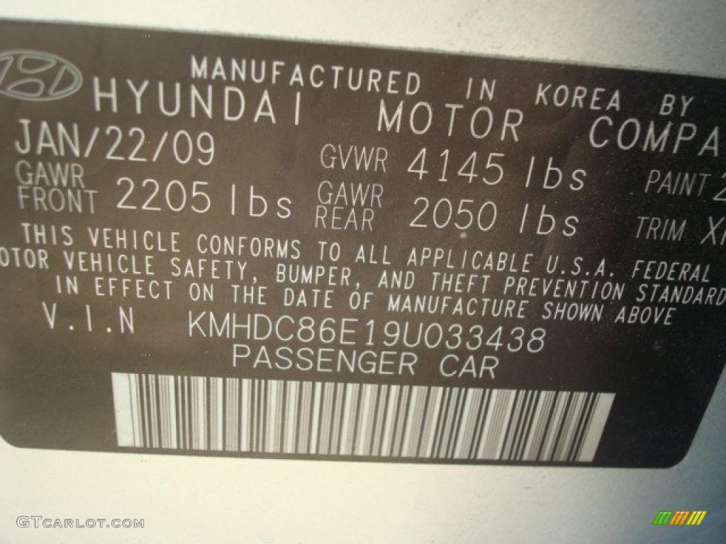 2009 Elantra Touring - Quicksilver / Black photo #25