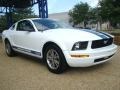 2005 Performance White Ford Mustang V6 Deluxe Coupe  photo #8