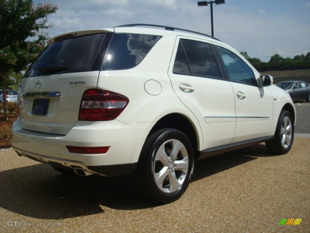 2009 ML 320 BlueTec 4Matic - Arctic White / Black photo #6