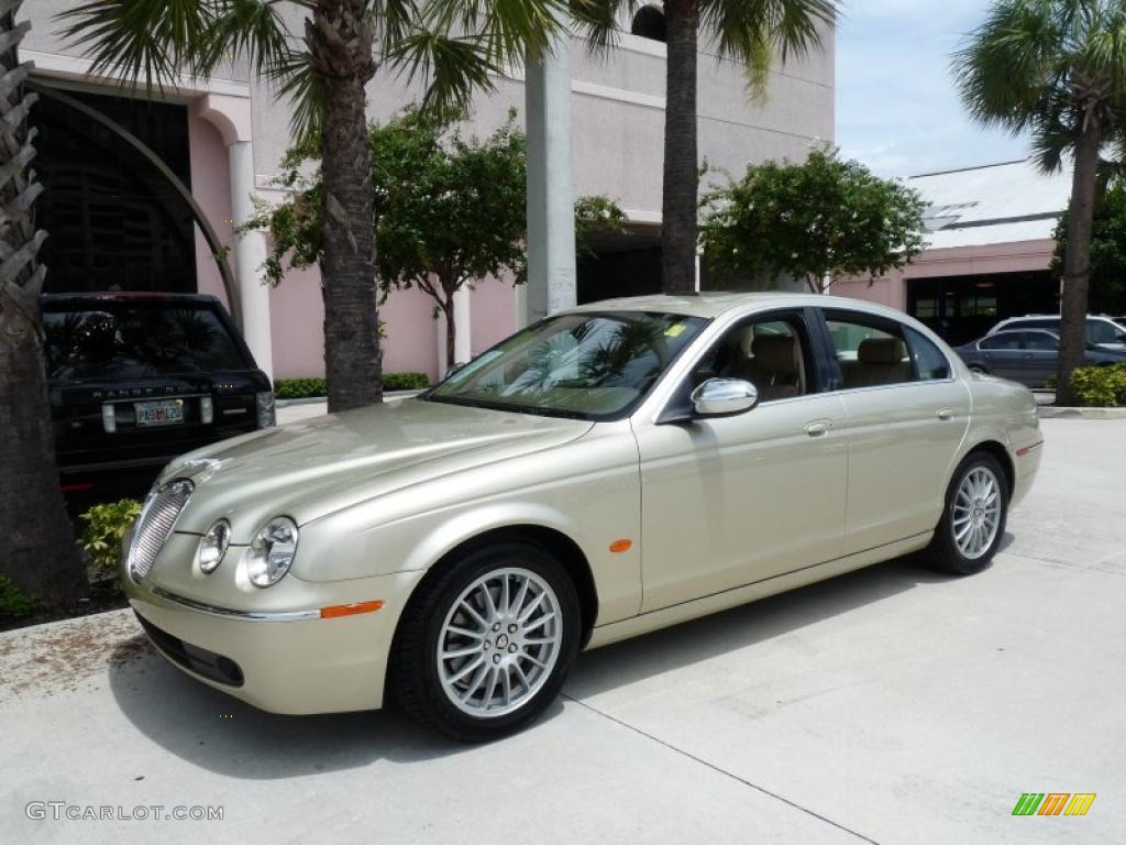 2007 S-Type 3.0 - Winter Gold Metallic / Ivory/Mocha photo #1