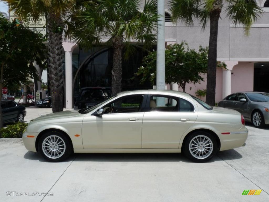 2007 S-Type 3.0 - Winter Gold Metallic / Ivory/Mocha photo #3