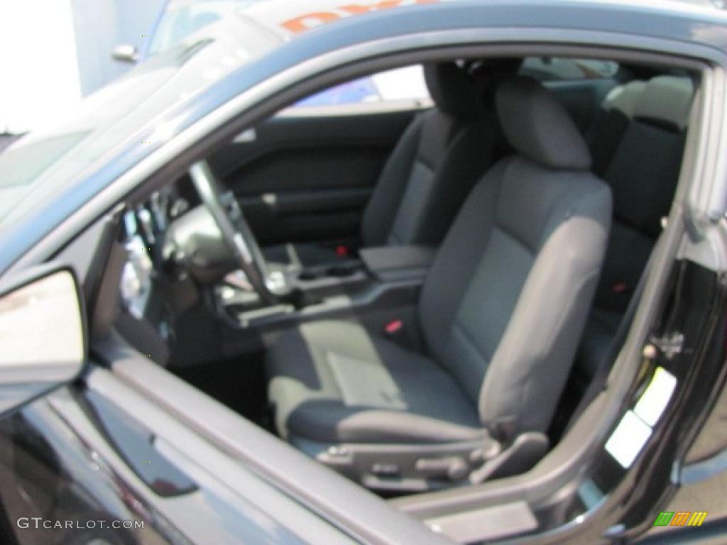 2007 Mustang V6 Deluxe Coupe - Black / Dark Charcoal photo #8