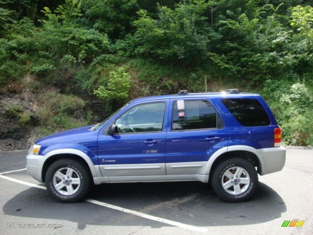 2005 Escape Hybrid 4WD - Sonic Blue Metallic / Ebony Black photo #1