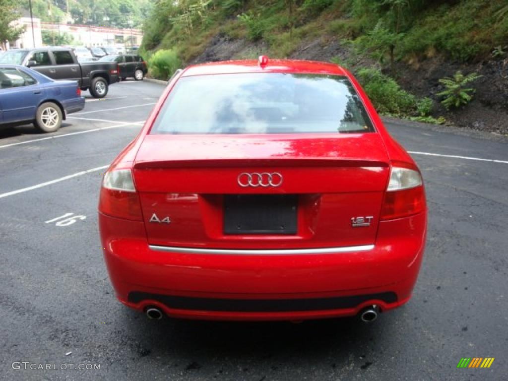 2004 A4 1.8T quattro Sedan - Brilliant Red / Ebony photo #3