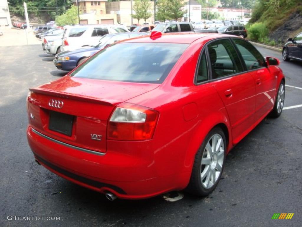 2004 A4 1.8T quattro Sedan - Brilliant Red / Ebony photo #4