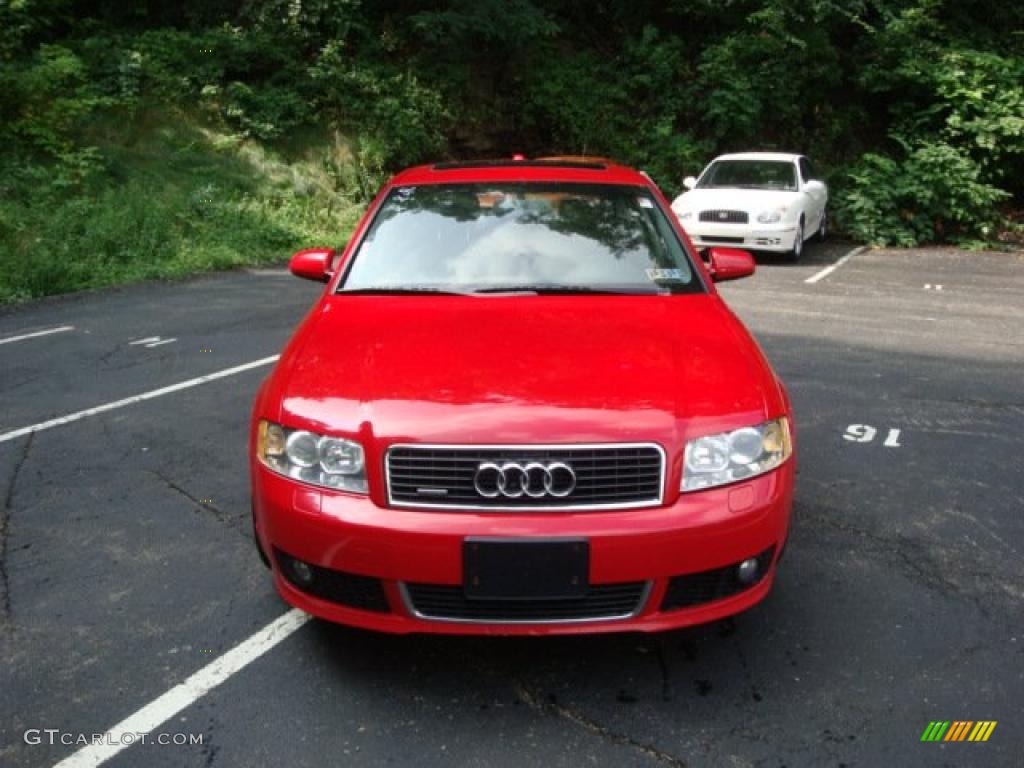 2004 A4 1.8T quattro Sedan - Brilliant Red / Ebony photo #10