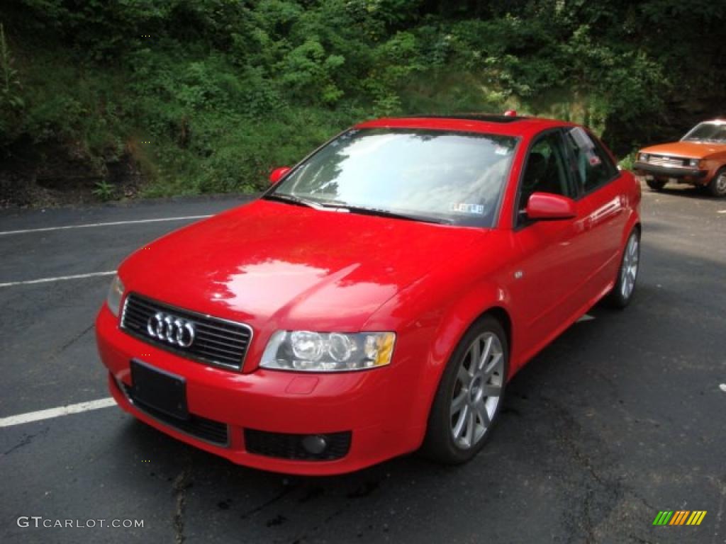 2004 A4 1.8T quattro Sedan - Brilliant Red / Ebony photo #11