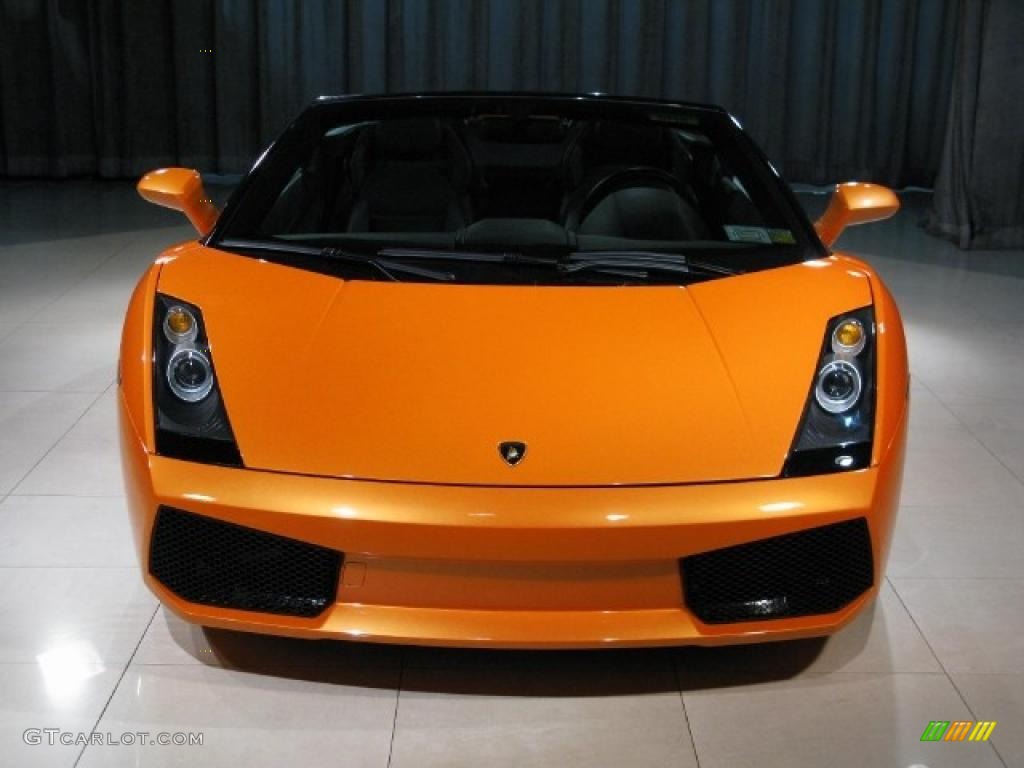 2008 Gallardo Spyder E-Gear - Pearl Orange / Black photo #4