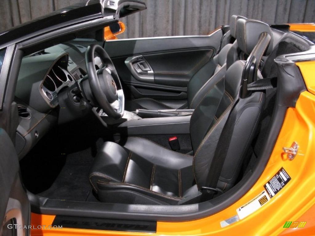 2008 Gallardo Spyder E-Gear - Pearl Orange / Black photo #6