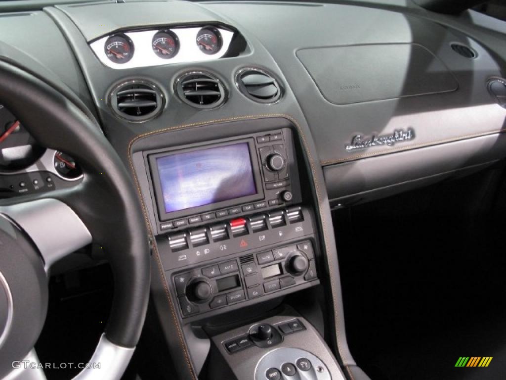 2008 Gallardo Spyder E-Gear - Pearl Orange / Black photo #10