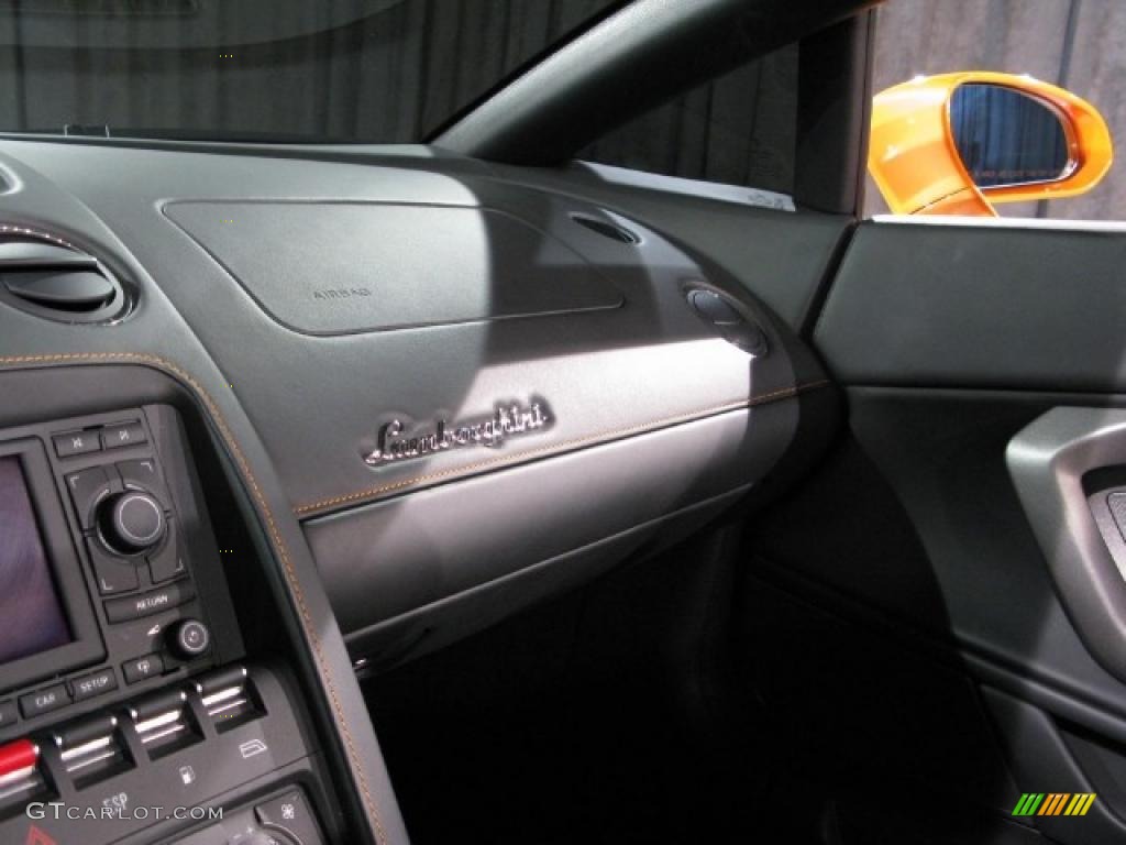 2008 Gallardo Spyder E-Gear - Pearl Orange / Black photo #13