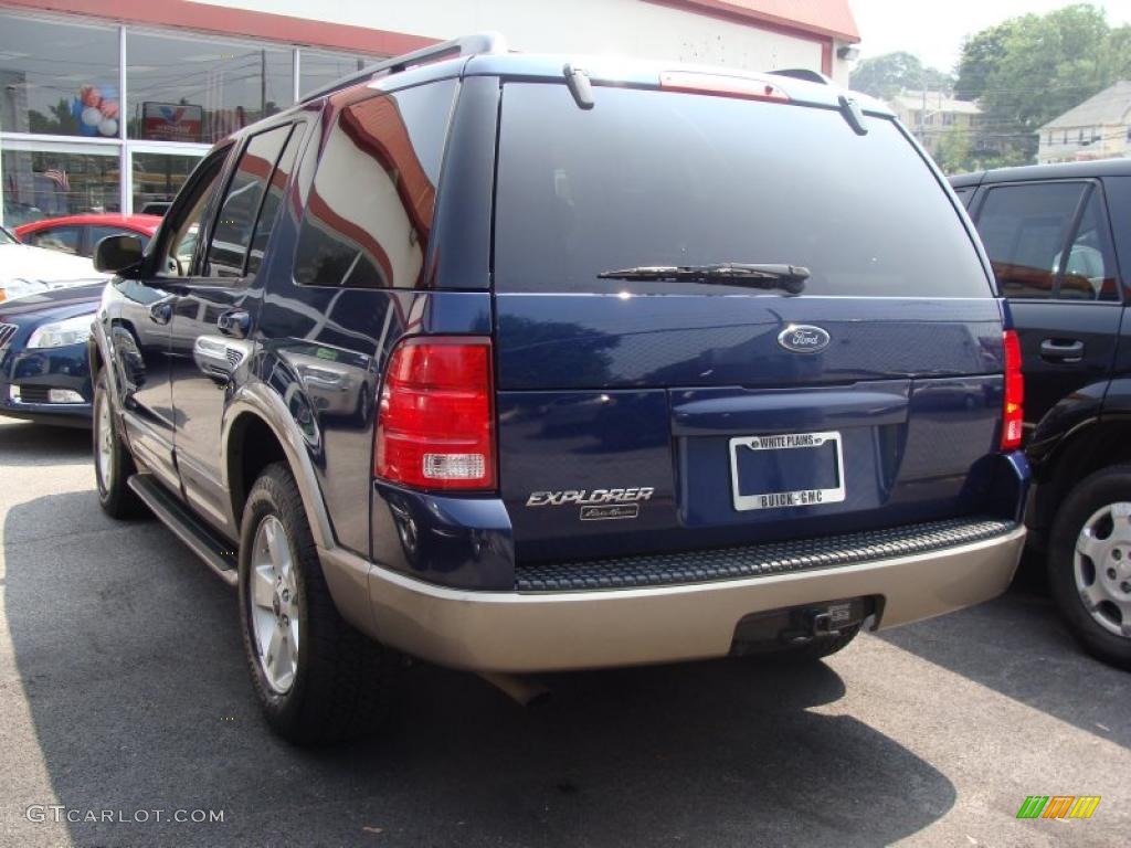 2004 Explorer Eddie Bauer 4x4 - Dark Blue Pearl Metallic / Medium Parchment photo #5