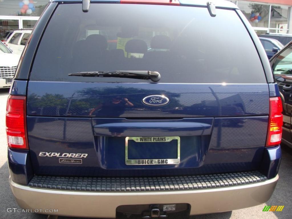 2004 Explorer Eddie Bauer 4x4 - Dark Blue Pearl Metallic / Medium Parchment photo #6