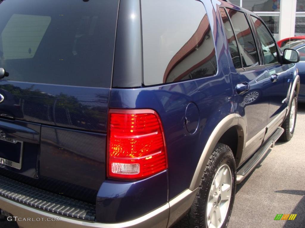 2004 Explorer Eddie Bauer 4x4 - Dark Blue Pearl Metallic / Medium Parchment photo #7