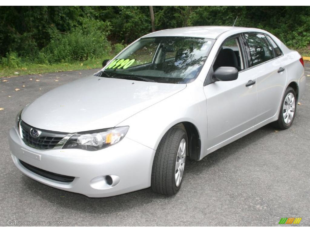 2008 Impreza 2.5i Sedan - Spark Silver Metallic / Carbon Black photo #1