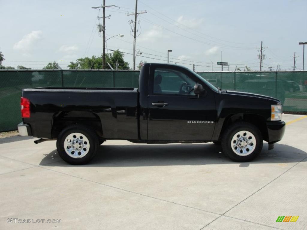 2008 Silverado 1500 Work Truck Regular Cab - Black / Dark Titanium photo #2