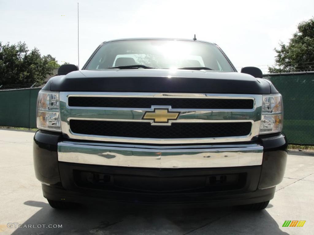 2008 Silverado 1500 Work Truck Regular Cab - Black / Dark Titanium photo #11