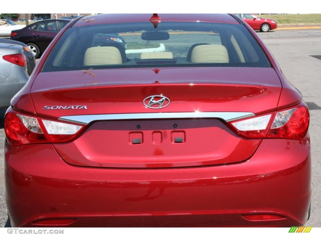 2011 Sonata GLS - Venetian Red / Camel photo #5