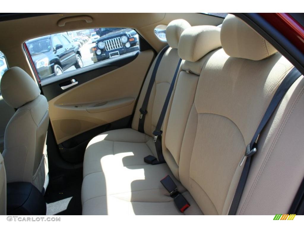 2011 Sonata GLS - Venetian Red / Camel photo #9