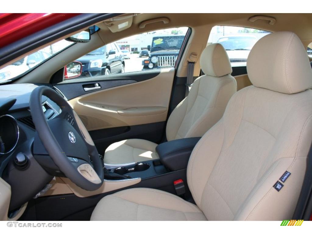 2011 Sonata GLS - Venetian Red / Camel photo #11