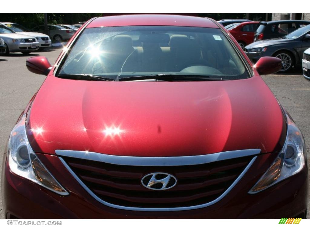 2011 Sonata GLS - Venetian Red / Camel photo #28