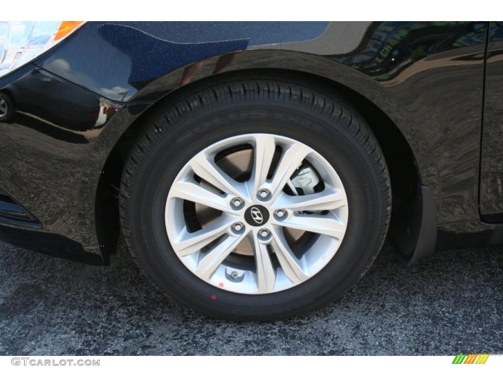 2011 Sonata GLS - Midnight Black / Camel photo #14