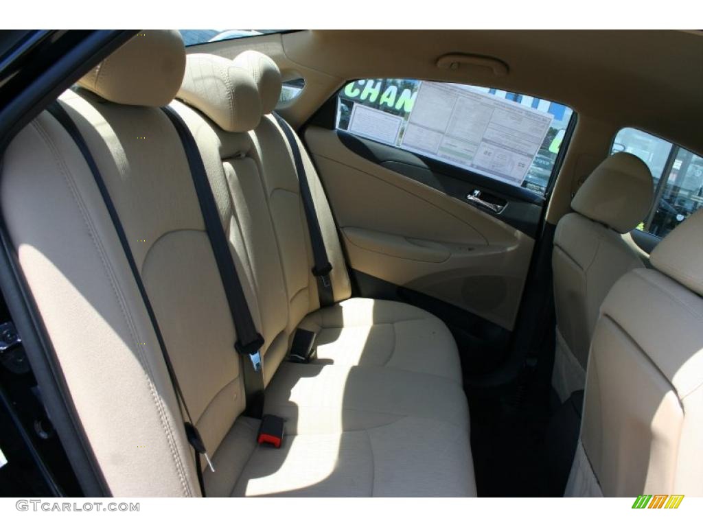 2011 Sonata GLS - Midnight Black / Camel photo #17