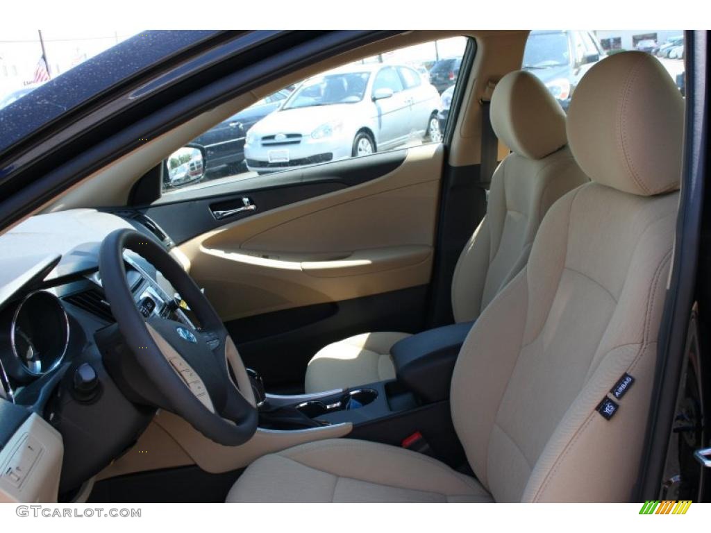 2011 Sonata GLS - Midnight Black / Camel photo #22