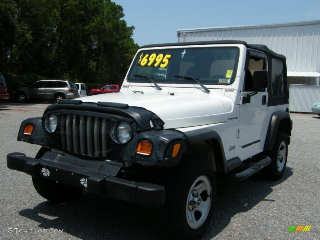 2000 Wrangler SE 4x4 - Stone White / Agate photo #1