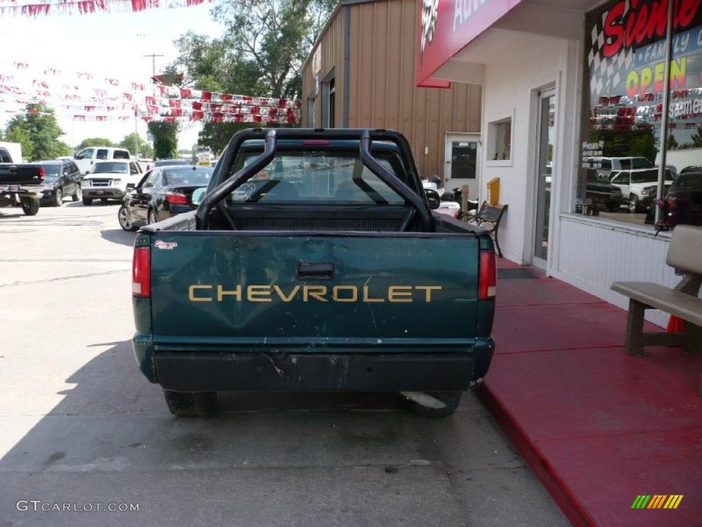 1996 S10 Regular Cab - Emerald Green Metallic / Beige photo #12