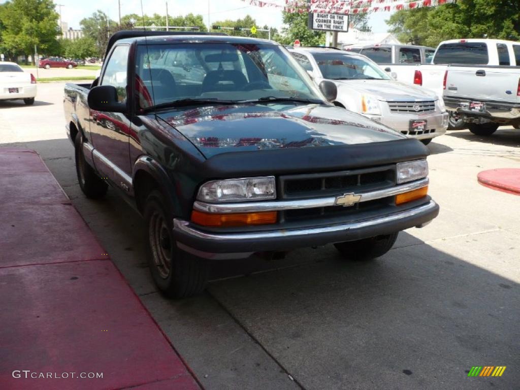 1996 S10 Regular Cab - Emerald Green Metallic / Beige photo #16