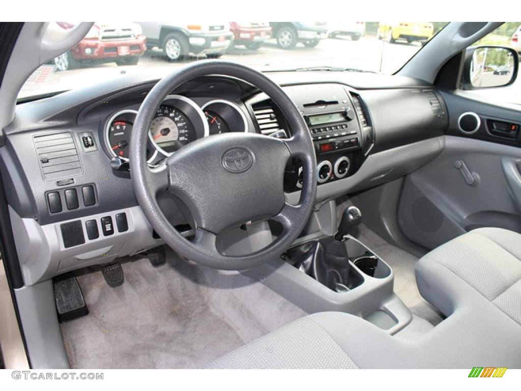 2008 Tacoma Regular Cab 4x4 - Desert Sand Mica / Graphite Gray photo #14