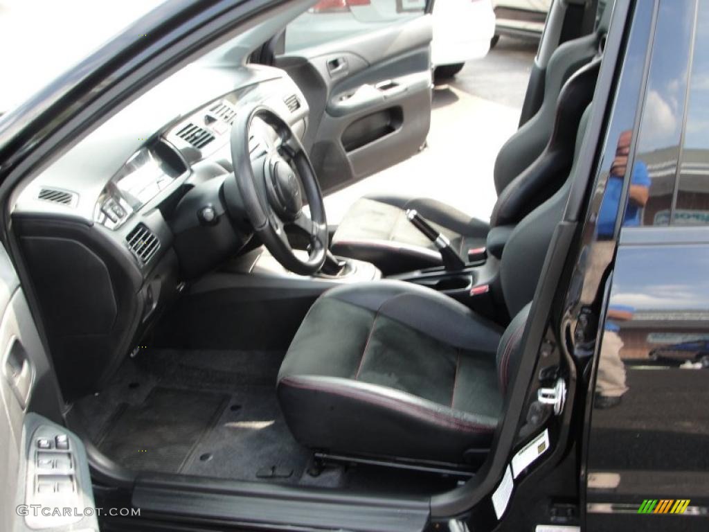 Black Leather Interior 2006 Mitsubishi Lancer Evolution IX MR Photo #33096761