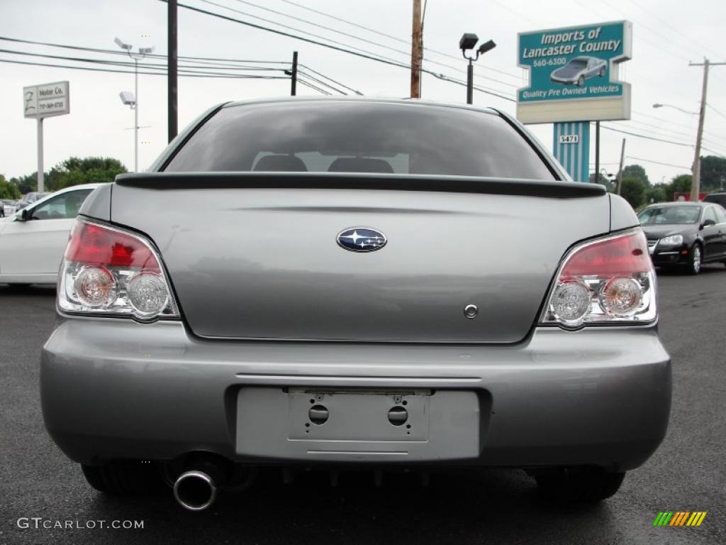 2007 Impreza WRX STi Limited - Urban Gray Metallic / STi Limited Black Leather photo #5