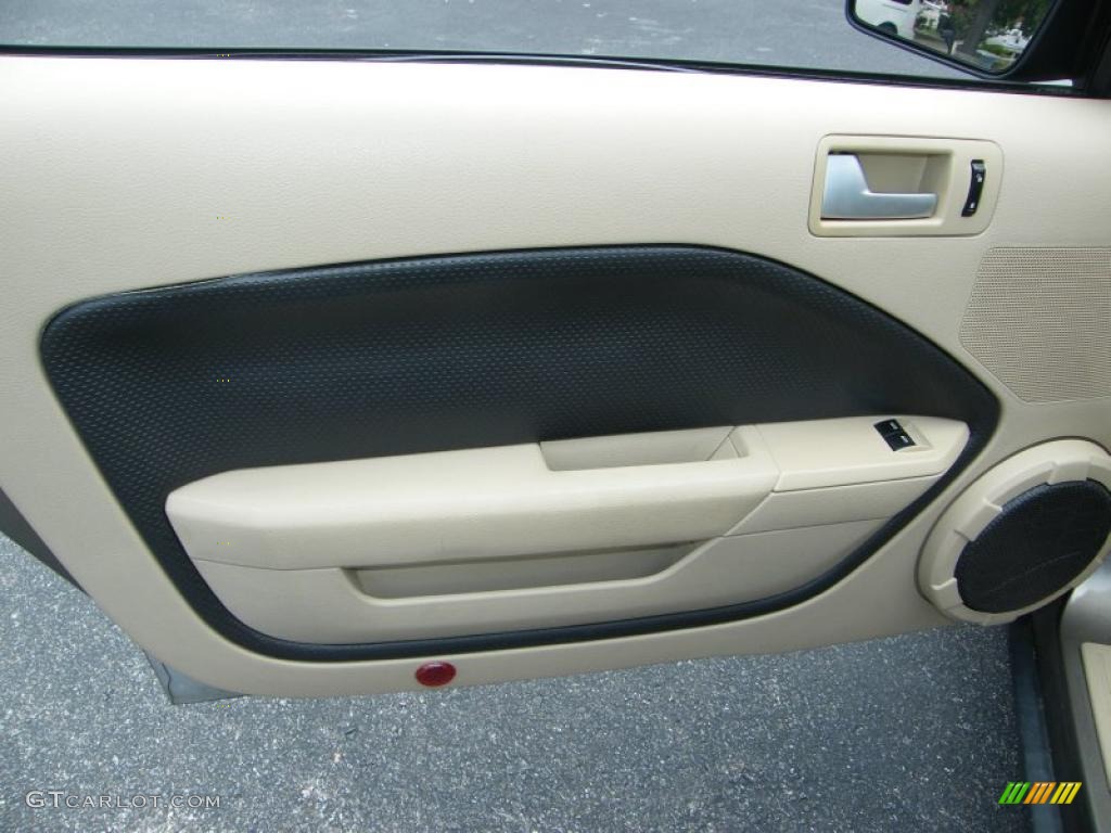 2005 Mustang V6 Premium Coupe - Mineral Grey Metallic / Medium Parchment photo #17