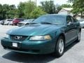 2001 Dark Highland Green Ford Mustang V6 Coupe  photo #1
