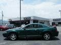 2001 Dark Highland Green Ford Mustang V6 Coupe  photo #2