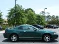 2001 Dark Highland Green Ford Mustang V6 Coupe  photo #6