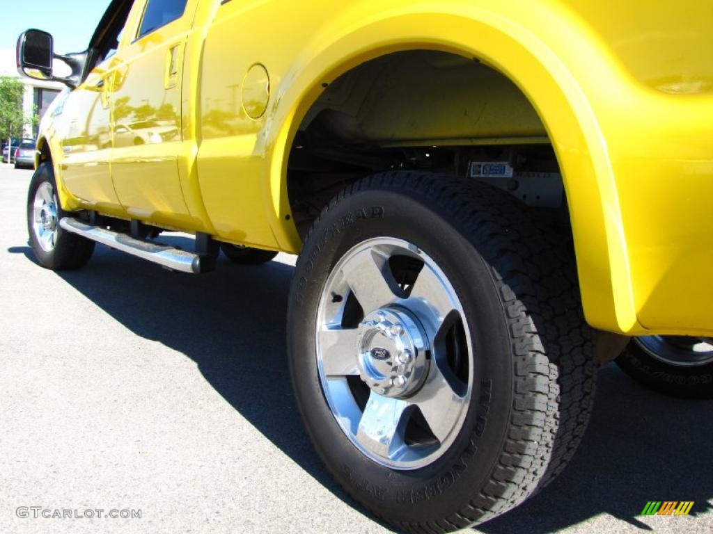 2006 F350 Super Duty Amarillo Edition Crew Cab 4x4 - Blazing Yellow / Black photo #15