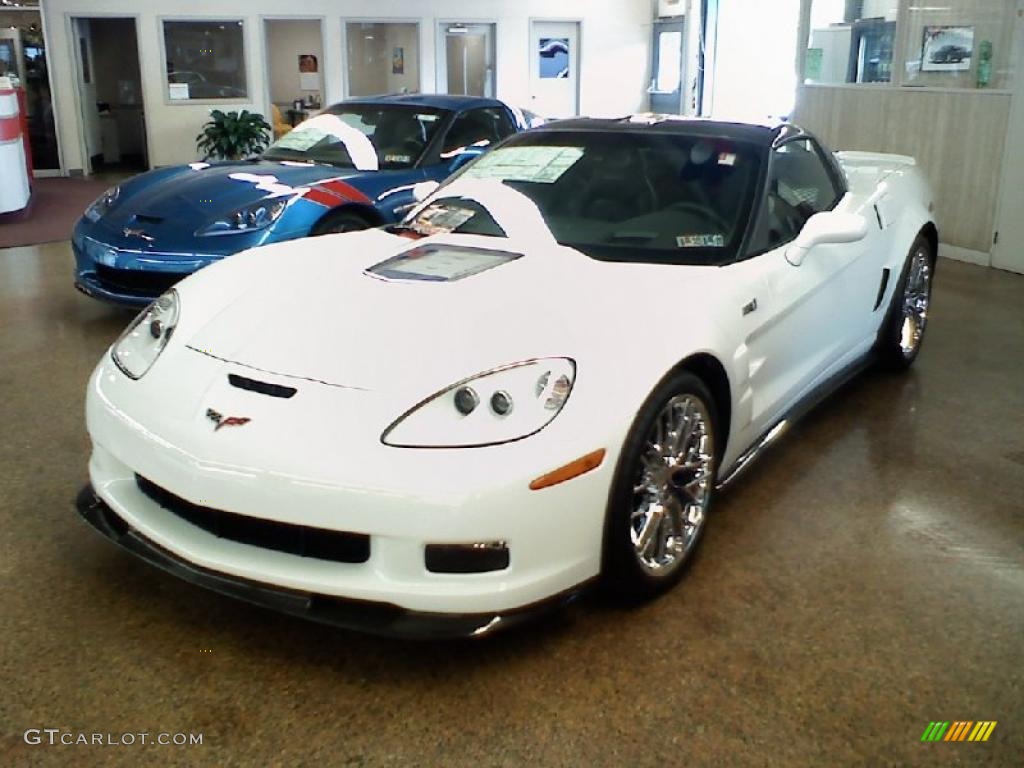 Arctic White Chevrolet Corvette