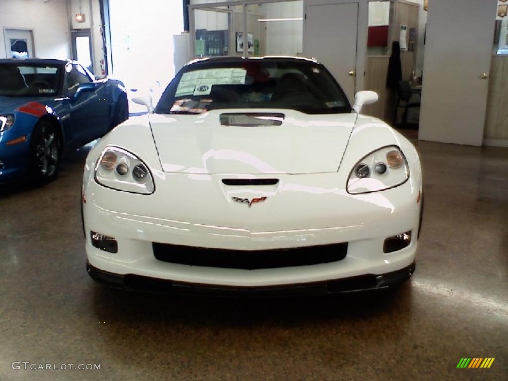 2010 Corvette ZR1 - Arctic White / Ebony Black photo #2