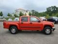 2008 Inferno Orange Metallic Chevrolet Colorado LT Crew Cab 4x4  photo #2