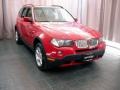 2007 Crimson Red BMW X3 3.0si  photo #13