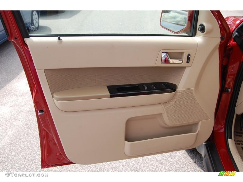 2010 Escape Limited V6 4WD - Sangria Red Metallic / Camel photo #5