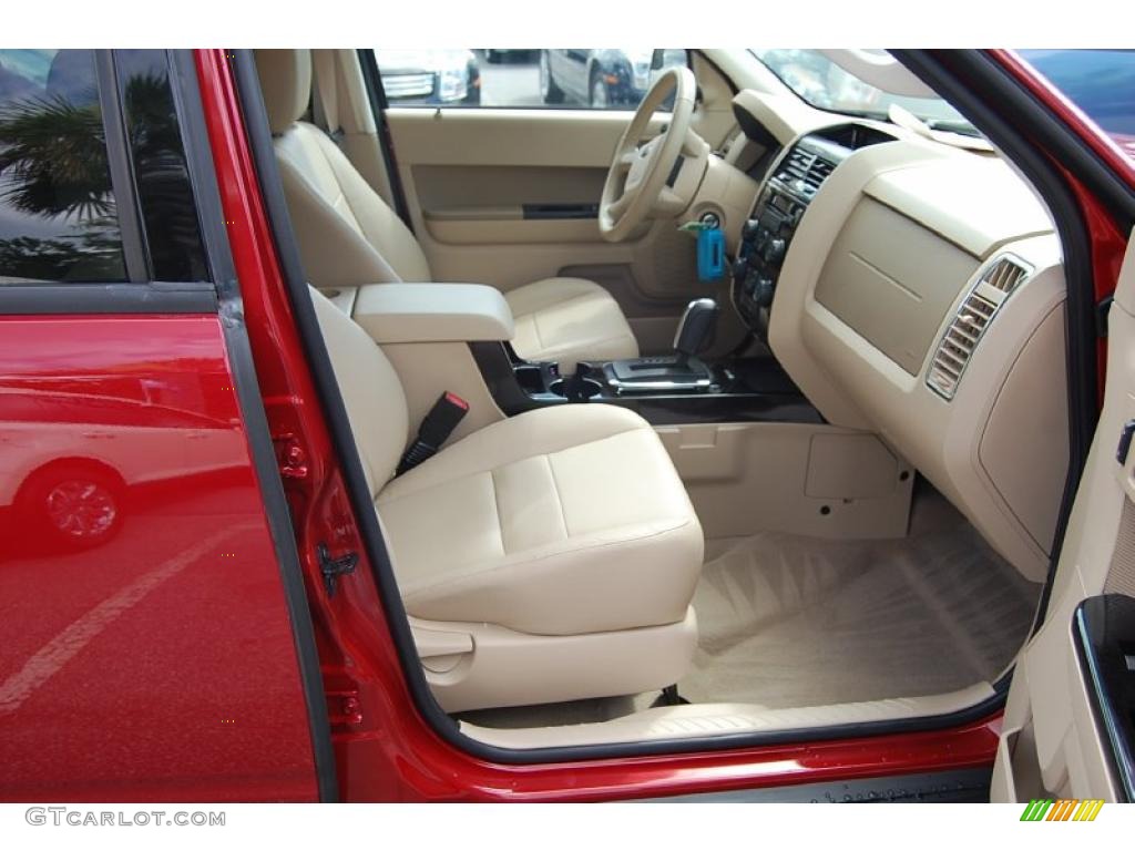 2010 Escape Limited V6 4WD - Sangria Red Metallic / Camel photo #10