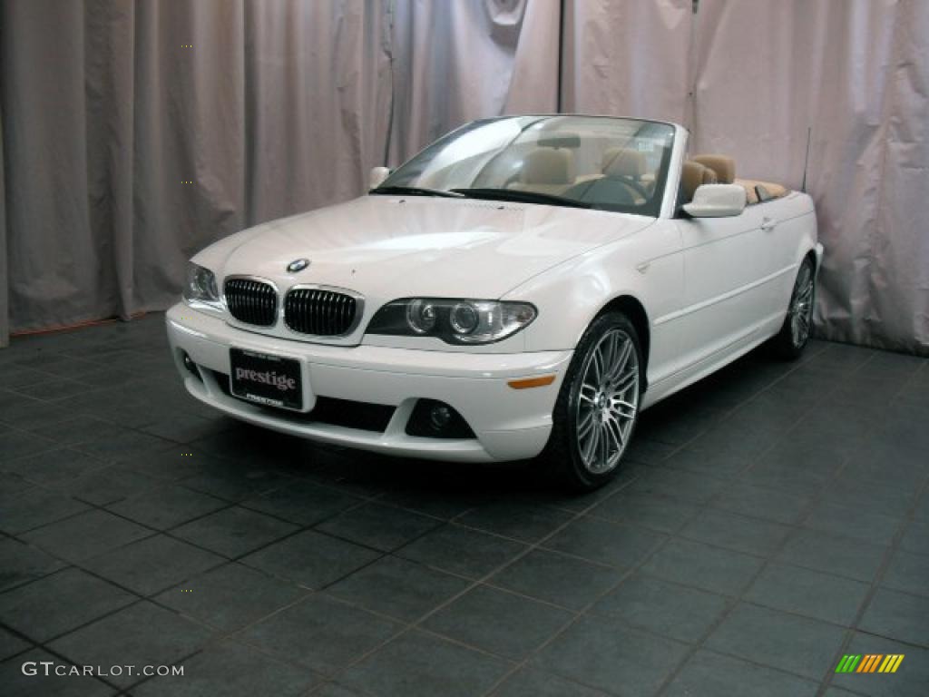 2005 3 Series 325i Convertible - Alpine White / Sand photo #1