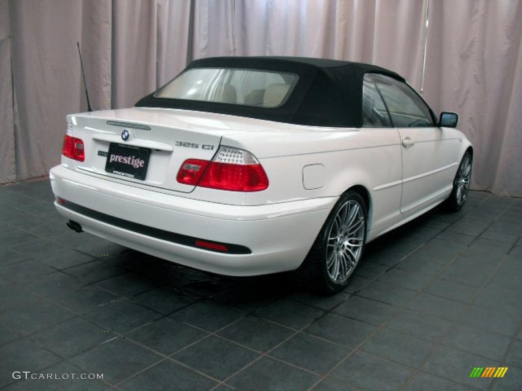 2005 3 Series 325i Convertible - Alpine White / Sand photo #2