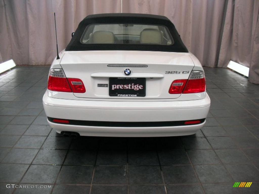 2005 3 Series 325i Convertible - Alpine White / Sand photo #3